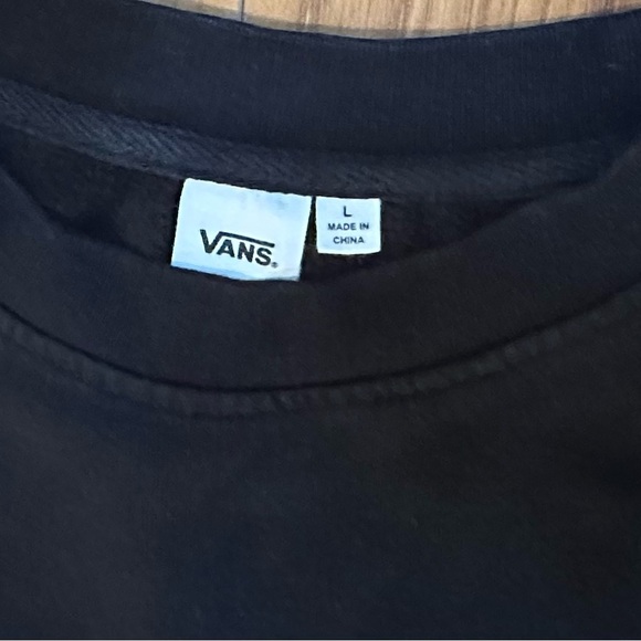 Large Vans Black Crewneck with Orange  Logo - Picture 5 of 8